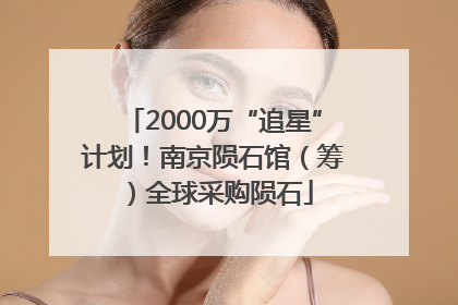 2000万“追星”计划！南京陨石馆（筹）全球采购陨石