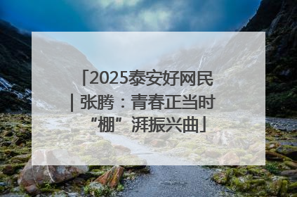 2025泰安好网民｜张腾：青春正当时 “棚”湃振兴曲