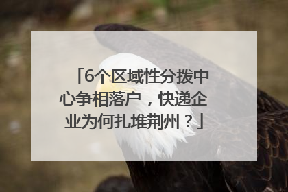 6个区域性分拨中心争相落户，快递企业为何扎堆荆州？