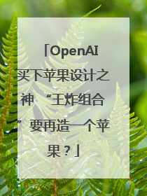 OpenAI买下苹果设计之神 “王炸组合”要再造一个苹果？
